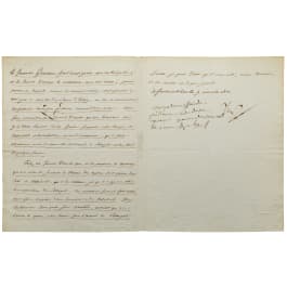 Napoleon I - a letter signed by his own hand, Fontainebleau, 9.11.1810