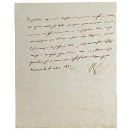 Napoleon I - a letter signed by his own hand, Moscow, 6.10.1812