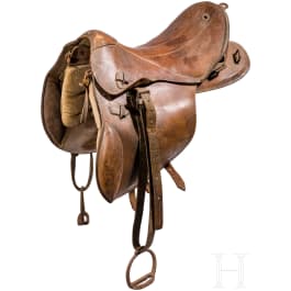 Two saddles, early 20th century