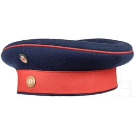 A field cap for enlisted men of the infantry, circa 1900