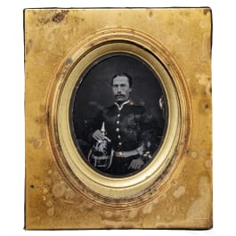 An ambrotype of a Hanoverian soldier, mid-19th century