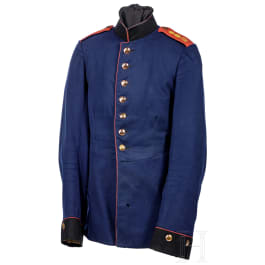 A tunic for enlisted men in the 3rd Wurttemberg Field Artillery Regiment No. 49, circa 1900
