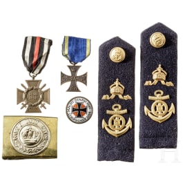 A pair of shoulder bords for warrant officers of the Imperial German Navy