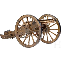 A model canon, modern replica in 19th century style