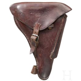 A holster for a Finnish Luger pistol