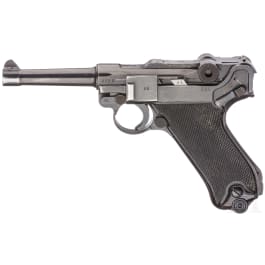 Pistole 08, Mauser, Code "42 - byf", M/942, mit Tasche