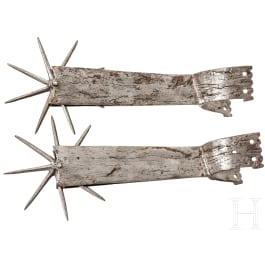 A pair of Hungarian Gothic spurs, 16th century