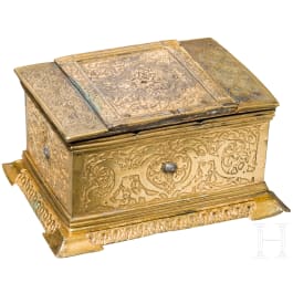 Vergoldetes und geätztes Renaissance-Kästchen, deutsch, um 1560