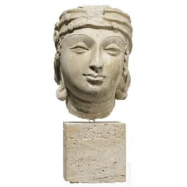 A Gandhara stucco head, 5th - 6th century