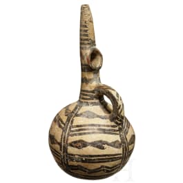 Helladische Kugelflasche mit langem Ausguss, Griechenland/Zypern, 2. Jtsd. v. Chr.
