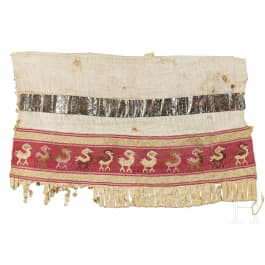 A Peruvian textile fragment, 11th - 15th century
