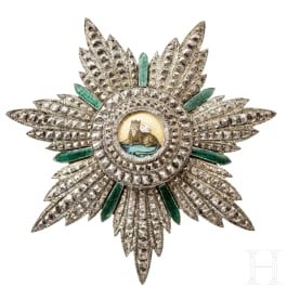 Persian Order of the Lion and the Rising Sun - a breast star, 20th century