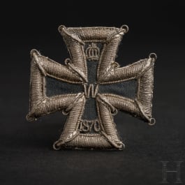 Eisernes Kreuz 1870, 1. Klasse, in gestickter Ausführung