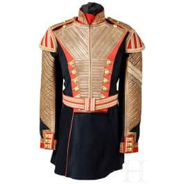 Die seltenste Uniform der russischen kaiserlichen Armee - Trommler der Kompanie der Palastgrenadiere (Goldene Kompanie), Russland, um 1906
