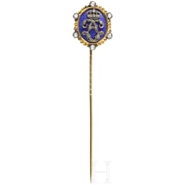 King Ludwig II of Bavaria – a diamond-studded gold presentation pin