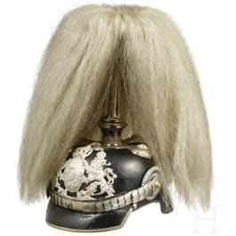 Helm M 1886 für Offiziere der Kavallerie, Trageweise ab 1914