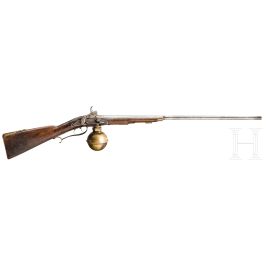 A German air rifle with bullet reservoir, 18th century