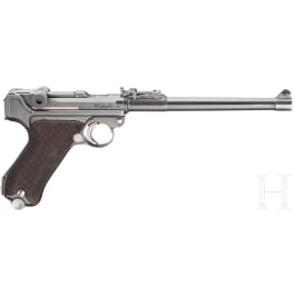 Lange Pistole 08, Mauser 1935/36, mit Brett, Tasche und Beriemung, Persien