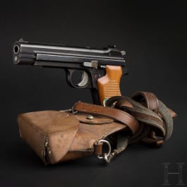 A SIG S.P. 47/8 of the first production run, Swedish model, issued to Lausanne police, with holster