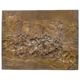 "Bestrafung der Niobiden" - Bronzemodell, Umkreis Jean Cousin oder Giambologna, Italien, 2. Hälfte 16. Jhdt.