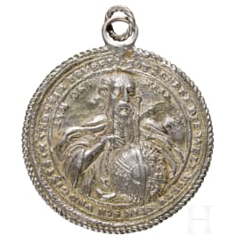 A German religious silver medal, circa 1600, later cast of the 17th/18th century