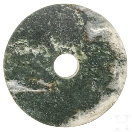 An ancient Chinese jade bi-disc