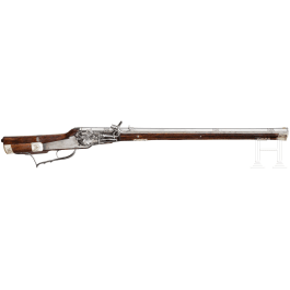 A Saxon wheellock rifle, circa 1640