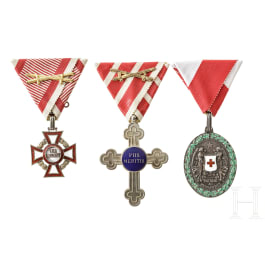 Drei Auszeichnungen, 1900 - 1918