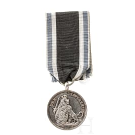 A Bavarian Silver Military Merit Medal ("Bravery Medal") from the World War 1914-18