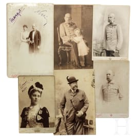 19 Fotografien aus dem Kaiserhaus bzw. verwandten Linien, teils signiert