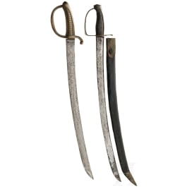 Zwei Infanteriesäbel, 18./19. Jhdt.