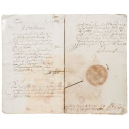 An autograph by King Friedrich I of Prussia, dated 26.3.1711