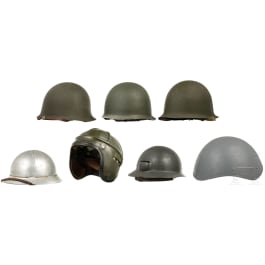 Sieben Helme von Marine/Luftwaffe, Frankreich