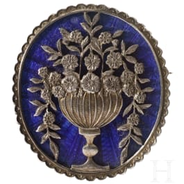 A Viennese silver and enamel brooch, Turiet & Bardach, circa 1900