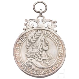Gehenkelter Taler, Kaiser Leopold I. (1640 - 1705), datiert 1668