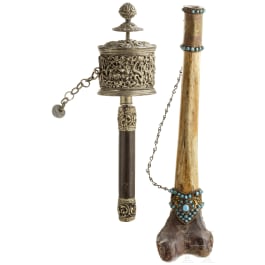 A group of Tibetan ritual objects, 19th/20th century