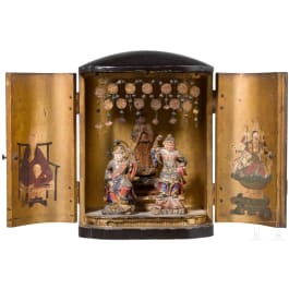 A Japanese Zushi (travel cabinet), late Edo period