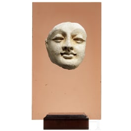 A finely craftet Ghandaran Buddha face, 5th - 8th century