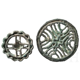 Two Central Asian compartment seals, 2nd century B.C.