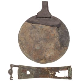 A Hellenistic bronze mirror, 3rd-1st century B.C.