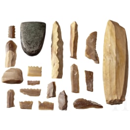 A group of Neolithic flint tools, Central and Northern Europe, 5th - 3rd millenium B.C.