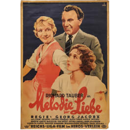 Willi Engelhardt - a movie poster for "Richard Tauber in Melodie der Liebe", 1932