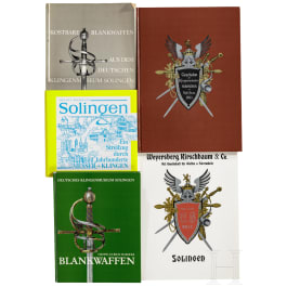 Fünf Bücher zum Thema Solinger Klingen