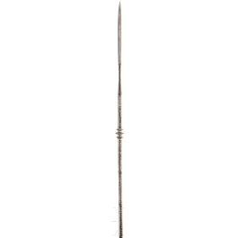 A silver-mounted Indonesian lance, circa 1900