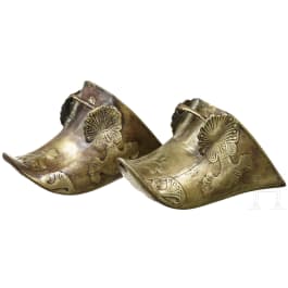 A pair of baroque stirrups, Spanish/South American, 18th/19th century