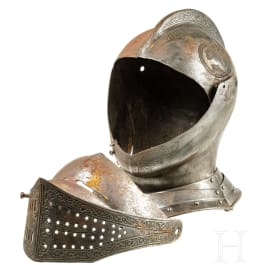 A German closed helmet, victorian collectors replica