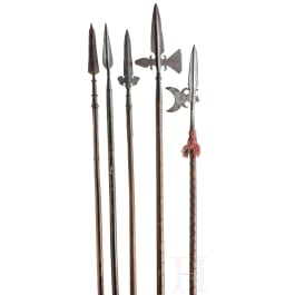 Five German polearms, 17th/18th century