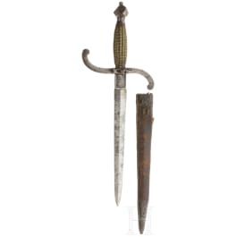 A left-hand dagger in 17th century style, assembled from old parts
