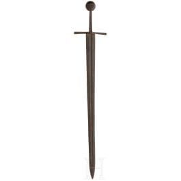 A German knightly sword, historicism in 13th century style, 19th century