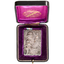 Erinnerungsplakette zum Tod Bartolome Mitres 1906 in Etui, Argentinien